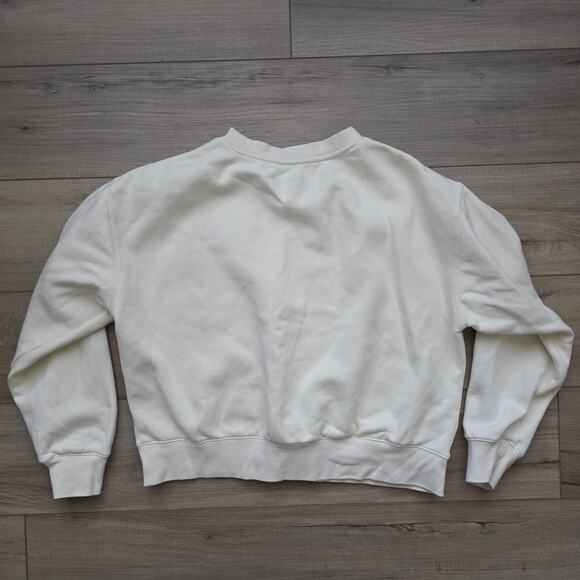 Com Meant Always Blooming Crewneck Fleece Pullover Sweater Women Sz M - Picture 6 of 9